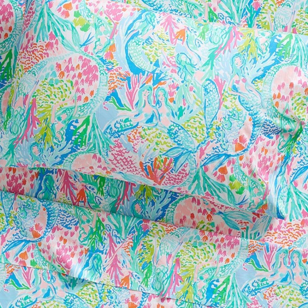 Pottery Barn Lilly Pulitzer Mermaid Cove Pillow